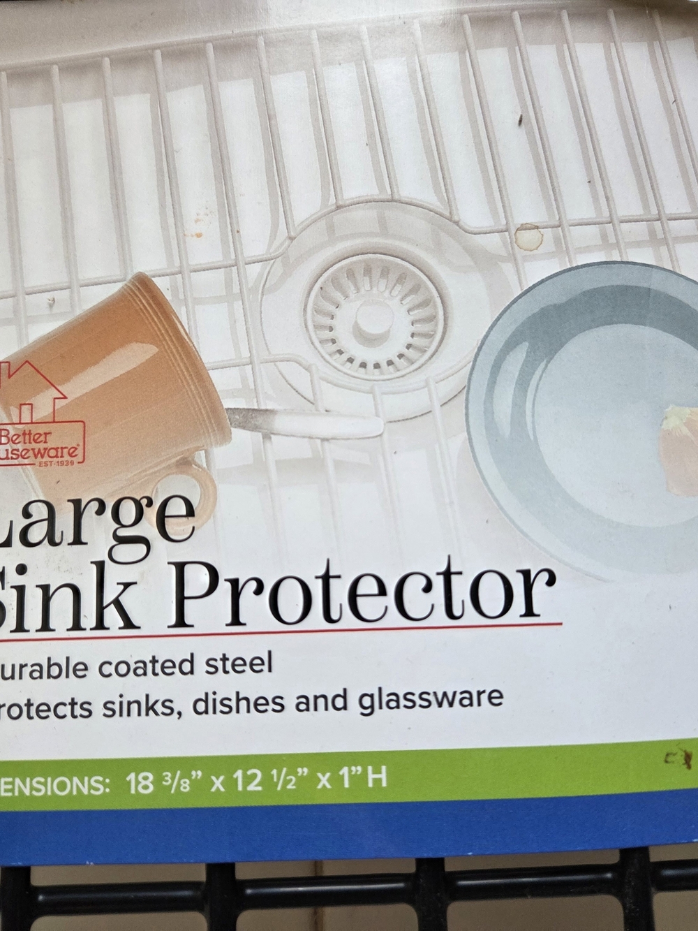 Large Sink Protector in Black